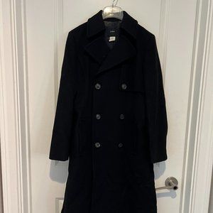 Elegant full length double breasted wool coat - J. Crew - women's size 2